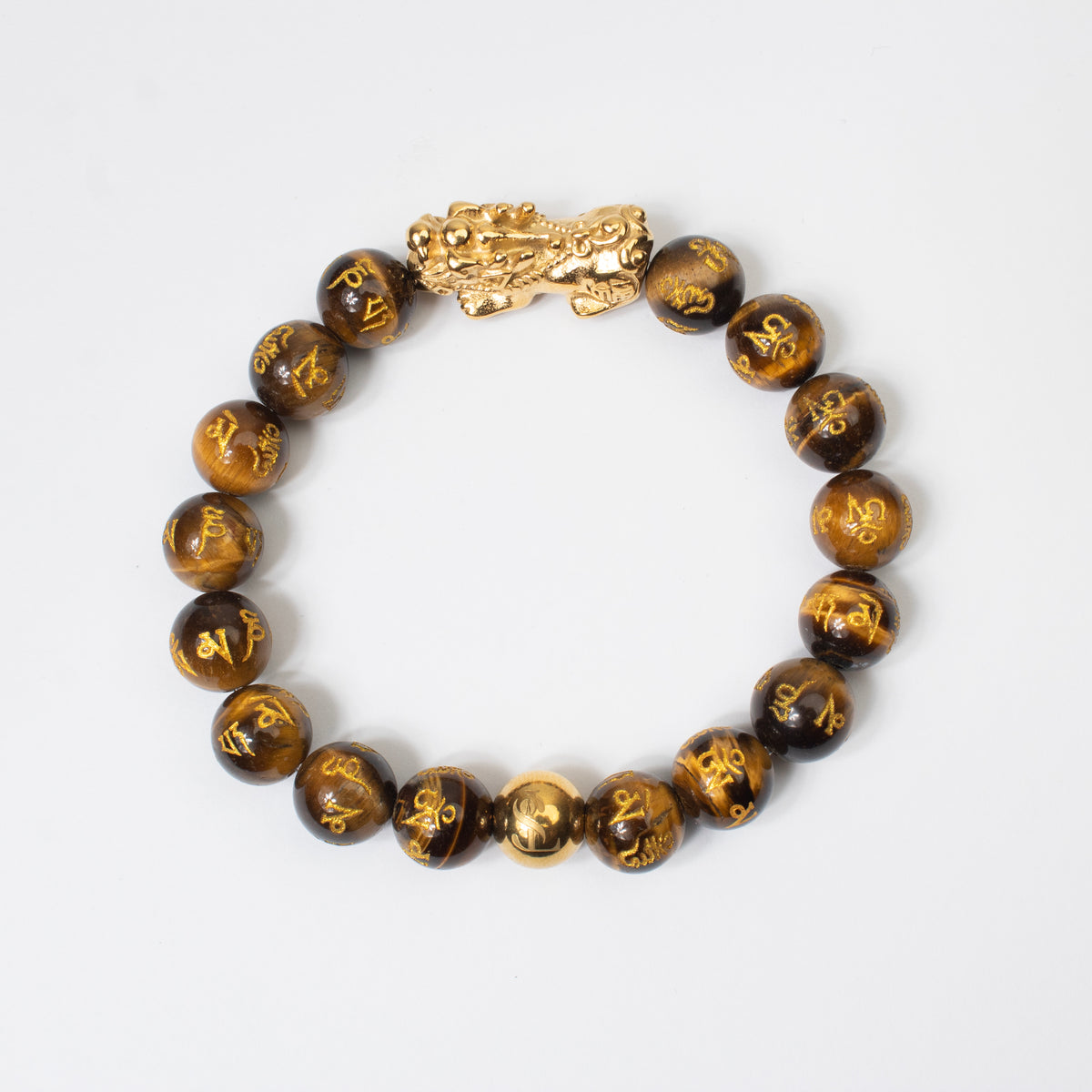 Golden  Tiger's Eye Mantra with Piyao